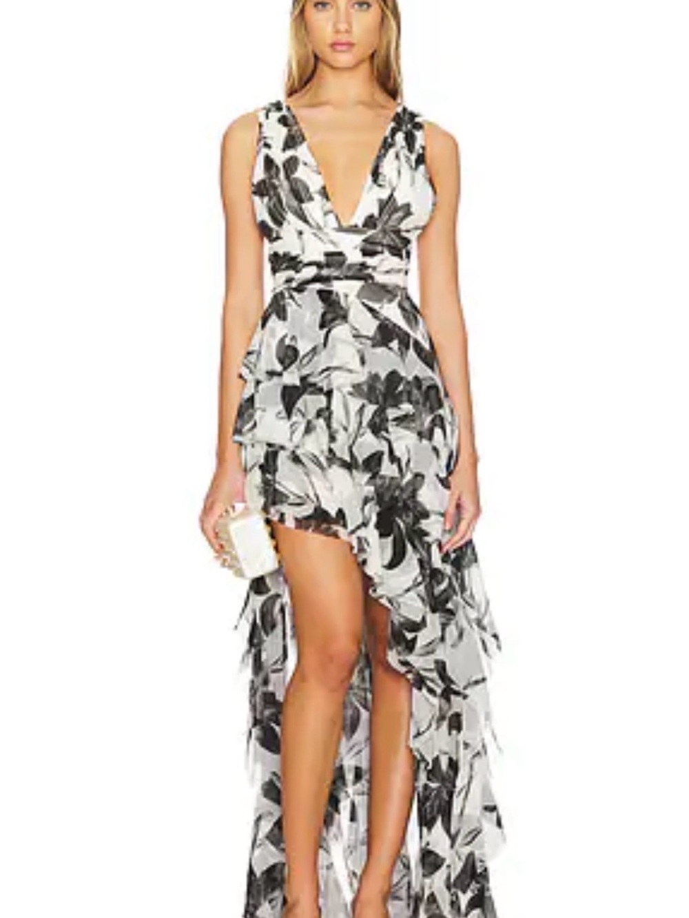 Alice + Olivia Holly Ruffle Maxi